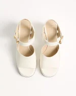 Valentino Fawcette Platform Sandal In Polished Calfskin 100Mm - Image 5